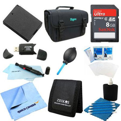 Special Fully Loaded Value 8GB Card and LP-E10 Battery Kit for Canon EOS Rebel T3