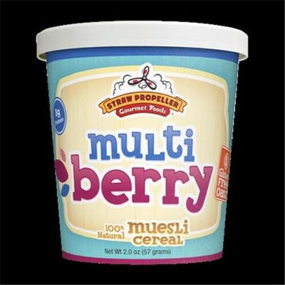 Straw Propeller Gourmet Foods 2.0 oz. Multi Berry Cold Cereal Muesli Case Pack 12