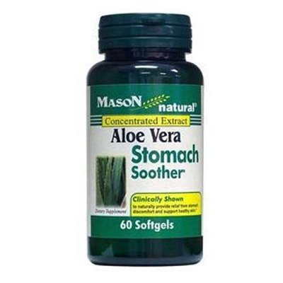 Mason Natural, Aloe Vera Stomach Soother, 60 Softgels