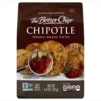 The Better Chip 6.4 oz. Chipotle Whole Grain Chips - Case Of 12