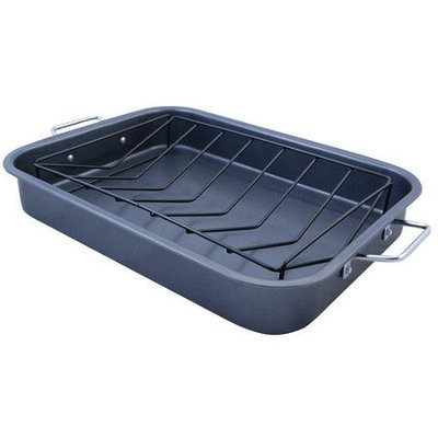 KitchenWorthy Roasting Pan with V-Rack