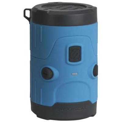 Scosche boomBOTTLE H2O Rugged Waterproof Bluetooth Wireless Speaker (Blue)