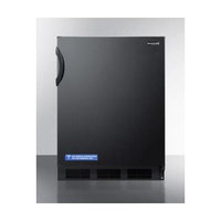 Summit AL652B 5.1 Cu. Ft. Black Undercounter Compact Refrigerator