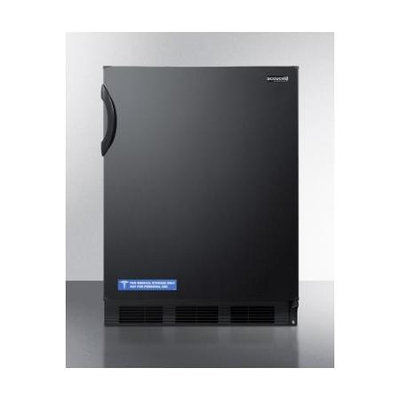 Summit AL652B 5.1 Cu. Ft. Black Undercounter Compact Refrigerator