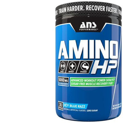ANS Performance Amino HP Advanced BCAA Caffeine Free Icy Blue Razz, 360 Gram