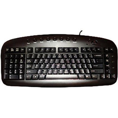 A4Tech Left Handed Keyboard Wired USB Black Via Ergoguys