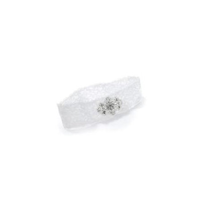 Hortense B. Hewitt Vintage Bead Lace Garter - White
