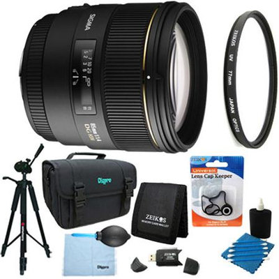 Sigma 85mm F1.4 EX DG HSM Lens for Nikon AF Lens Kit Bundle