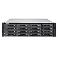 Qnap 16BAY NAS ISCSI/IPSAN 3USAS 12G SAS/SATA 6G 4LAN 10G REDUNDANT PSU