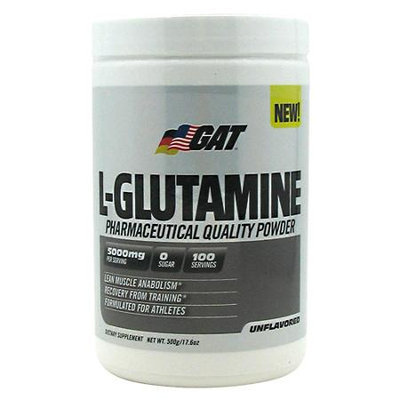 GAT L-Glutamine Unflavored - 500g (17.6 oz)
