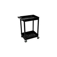 Luxor H Wilson RPSTCS11-B 2 Shelf Tub Cart