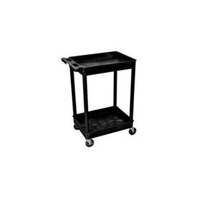 Luxor H Wilson RPSTCS11-B 2 Shelf Tub Cart