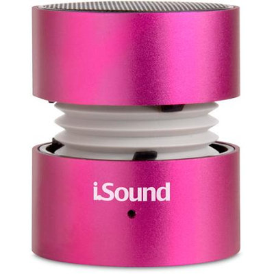 dreamGEAR i.Sound ISOUND-1686 Speaker System - 3 W RMS - Pink - USB - iPod Supported