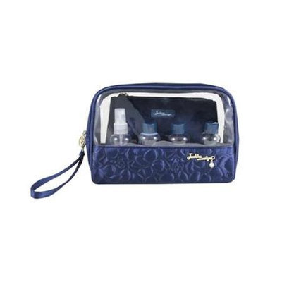 Jacki Design ABC14023DB Royal Blossom 6Pc Travel Set Dark Blue