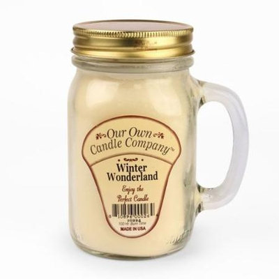 Indy Aromas Our Own Candle Winter Wonderland Mason Jar 13.5 ounce, White