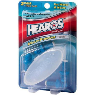 Hearos Multi-Purpose Series Ear Plugs 2 Pair + Free Case