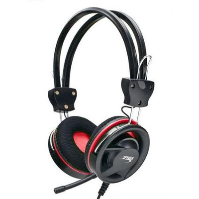Syba CL-AUD63019 Multimedia Red Ring Headset 6.6ft