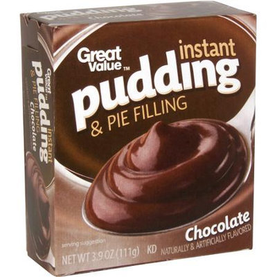 Great Value: Chocolate Instant Pudding & Pie Filling, 3.9 Oz