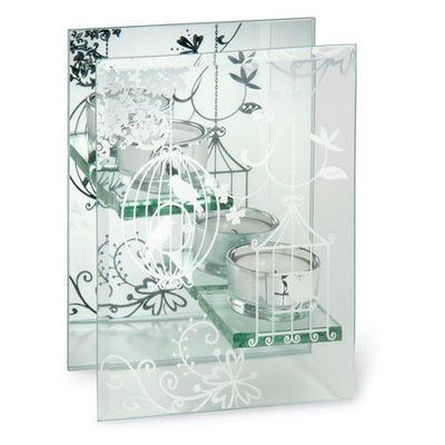 October Hill Birdcage Glass Tall Candelabra
