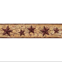 Chesapeake Tin Star With Vines and Berries Wallpaper Border