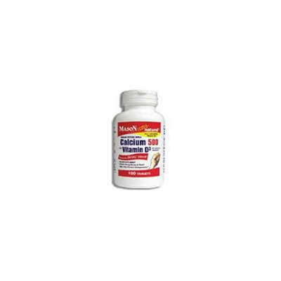 Mason Vitamins Mason Natural Oyster Shell Calcium 500 Mg Tablets with Vitamin D3 - 100 Ea