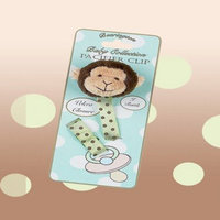 Bearington Baby Plush Giggles Monkey Pacifier Clip