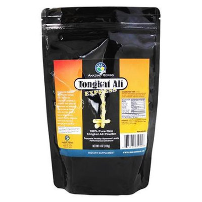 Amazing Herbs - Tongkat Ali Express Raw Powder - 4 oz.