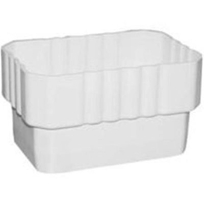 Genova 4.49-in White Vinyl Downspout Extension AW303N