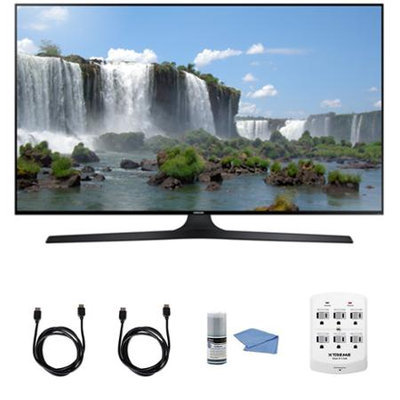 Samsung - Bundle UN50J6300 - 50-Inch Full HD 1080p 120hz Slim Smart LED HDTV + Hookup Kit - E1SAMUN50J6300
