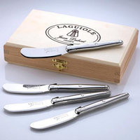Laguiole Stainless Steel Cheese Spreaders - Set of 4