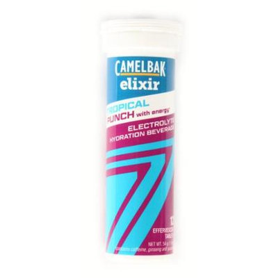 CamelBak Elixir Electrolyte Hydration Beverage - Tropical Punch with Caffeine