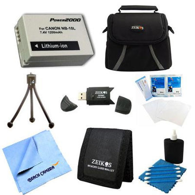Special Loaded Value NB-10L Kit For Canon Powershot SX40, SX50, G15, G16 & G1X