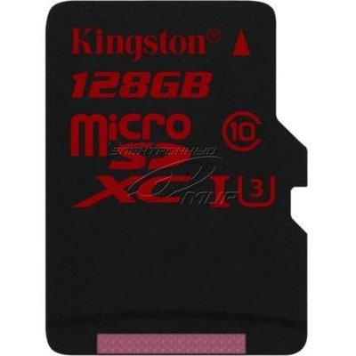 Kingston 128GB MICROSDXC UHS-I SPEED CLASS 3 SINGLE PACK W/O ADAPTER