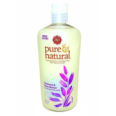 Pure & Natural Body Wash, Hypo Allergenic, Soothing, Oatmeal & Shea Butter 16 fl oz (473 ml) - DIAL