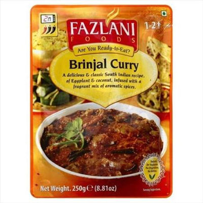 Fazlani 8.81 oz. Ready To Eat Brinjal Curry - Case Of 12