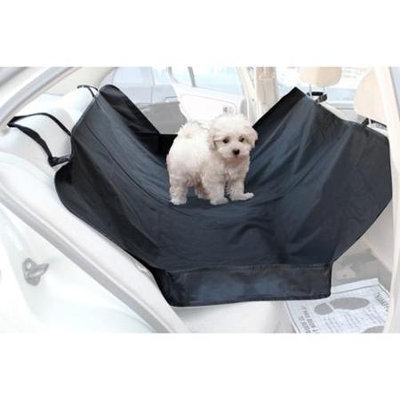 OxGord Pet Hammock for Car, Van, and SUV Seats, Side Walls, Black