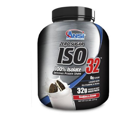 ANSI Advanced Nutrient Science - Iso 32 Whey Protein Isolate Powder Cookies n Cream - 5 lbs.