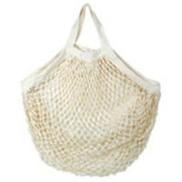 Eco Bags Organic Cotton Tote Handle String Bag Natural, Natural 1 Bag