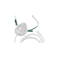 Healthline Lot of 2 Oxygen Mask Medium Concentration With 7 foot Tubing Included
