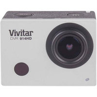Vivitar DVR914 4K Action Camera with LCD Screen - Silver.