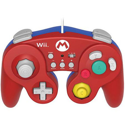 Horiu.s.a. Wii U Battle Pad Wired Classic Gamepad Controller - Mario (Hori)