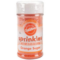 Wilton W710-7-59 Sugar Sprinkles 3.25 Ounces-Orange