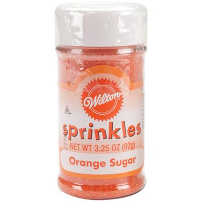Wilton W710-7-59 Sugar Sprinkles 3.25 Ounces-Orange