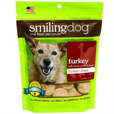 Herbsmith Smiling Dog Freeze Dried Turkey Dog Treats 2.5 oz.