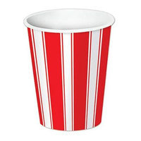 Beistle 58221 Red & White Stripes Beverage Cups Pack Of 12