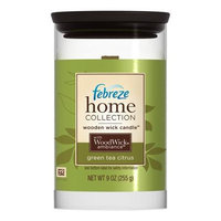Febreze Home Collections Wooden Wick Candle Green Tea Citrus