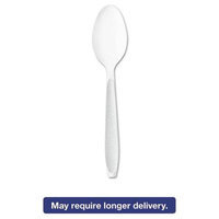 SOLO Cup Company Impress Heavyweight Polystyrene Cutlery, Teaspoon, White, 1000/Carton