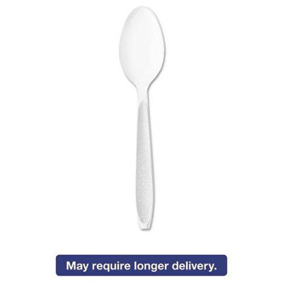 SOLO Cup Company Impress Heavyweight Polystyrene Cutlery, Teaspoon, White, 1000/Carton