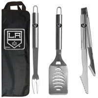 Siskiyou Buckle Co., Inc. NHL 3 Piece BBQ Tool Set with Bag - Los Angeles Kings