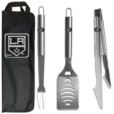 Siskiyou Buckle Co., Inc. NHL 3 Piece BBQ Tool Set with Bag - Los Angeles Kings